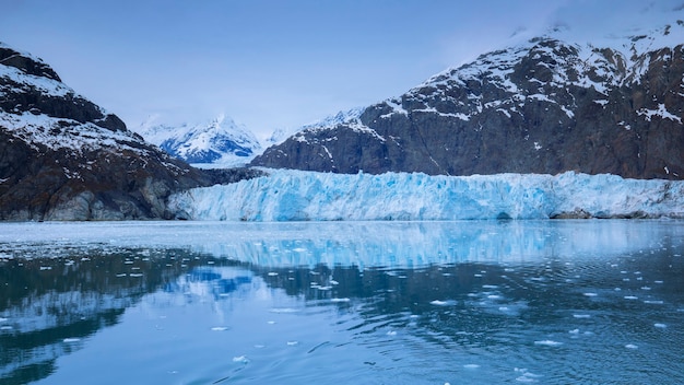 Photo glacier bay national park, alaska, usa, world natural heritage