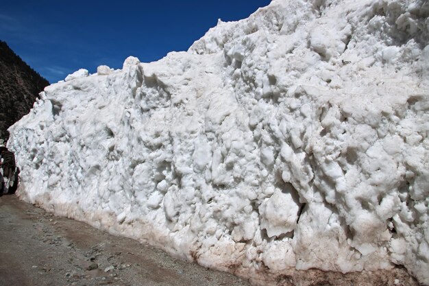 Photo the glacier of kalam valley in himalayas pakistan