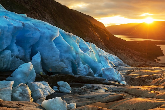 ノルウェーの氷河