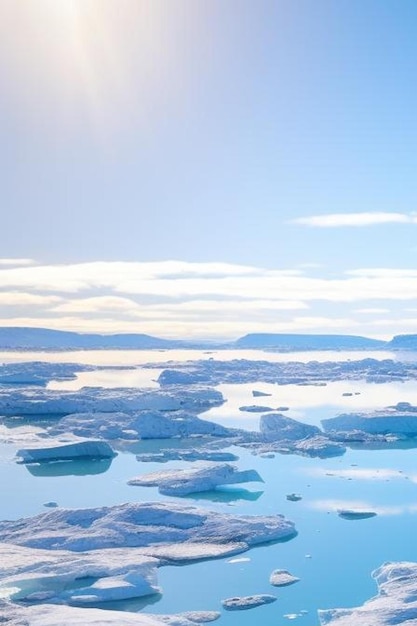 写真 氷河の空中画像 気候変動と地球温暖化