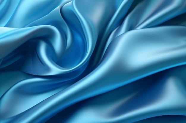 Gladde elegante blauwe satijnen textuur abstracte achtergrond