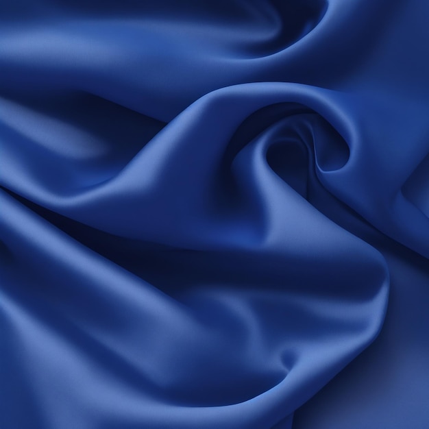 Gladde elegante blauwe zijde of satijn luxe doek textuur kan gebruiken als abstracte achtergrond Luxe Chr