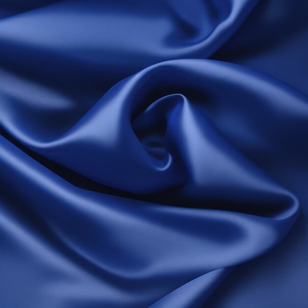 Gladde elegante blauwe zijde of satijn luxe doek textuur kan gebruiken als abstracte achtergrond Luxe Chr