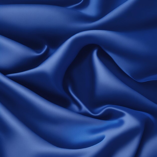 Gladde elegante blauwe zijde of satijn luxe doek textuur kan gebruiken als abstracte achtergrond Luxe Chr