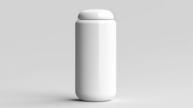 Gladde witte capsule die minimalistische eenvoud omarmt