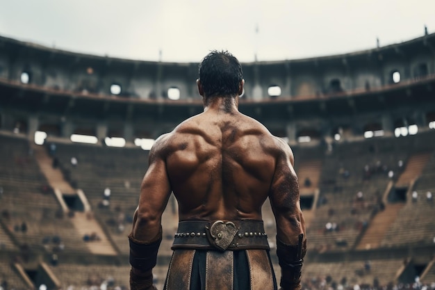 Gladiator man krijger Genereer Ai