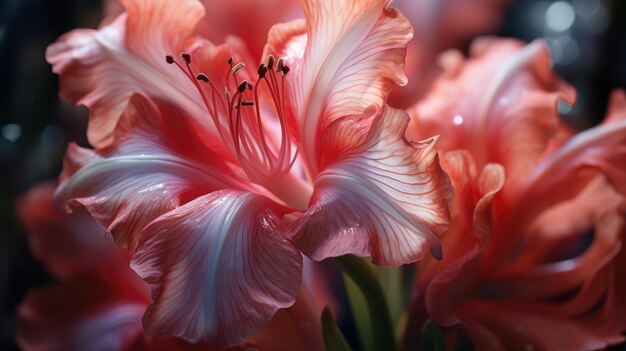 Gladiolus close up