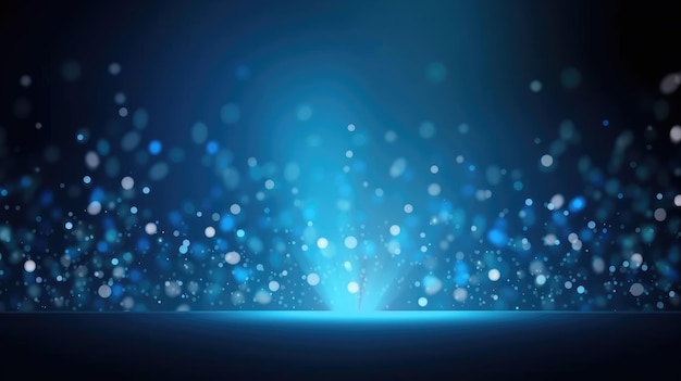 A glamorous background of blue bokeh perfect for awards and celebrations Generative AI