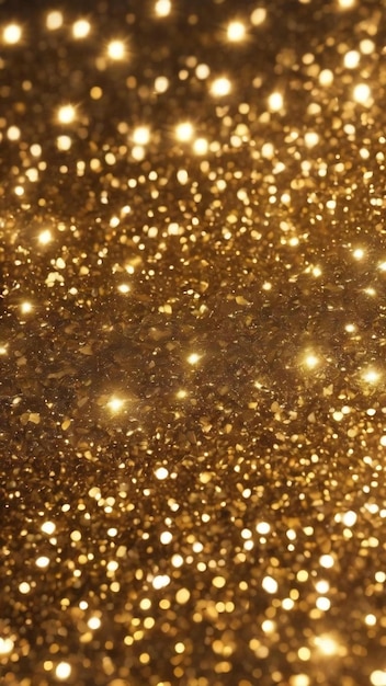 Glamorous gold shiny glow and glitter luxury holiday background