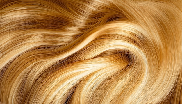 Glamorous Hair Artful Fusion of Blond Strands Styles and Care Realistic Locks Showcase Elegance