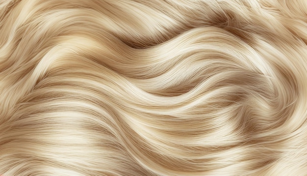 Glamorous Hair Artful Fusion of Blond Strands Styles and Care Realistic Locks Showcase Elegance