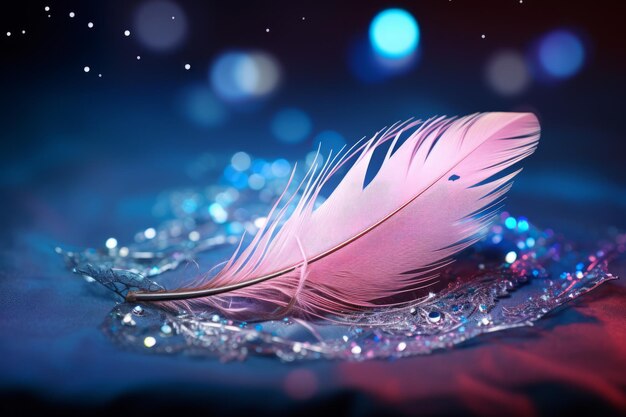 Photo glamorous sparkle feather add a touch of magic to your look