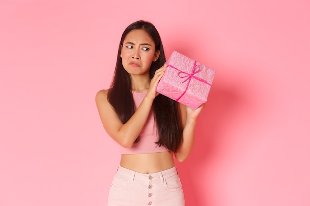 Glamour Asian girl posing in the studio