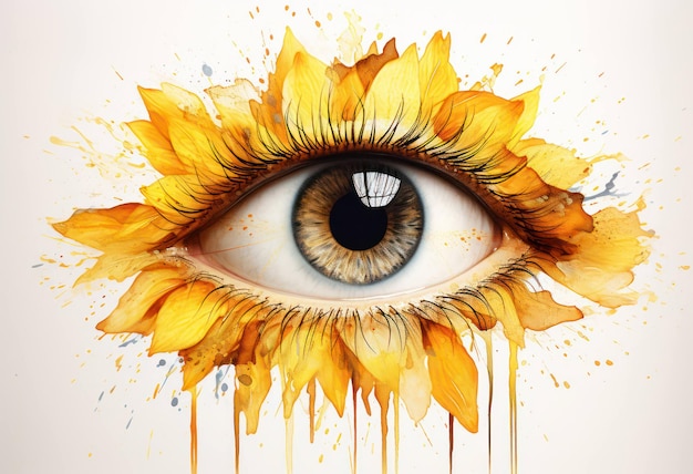 Фото Гламур женщина дизайн ресницы иллюстрация глаз взгляд вблизи зрение человеческий фон красота женщина мода абстрактная