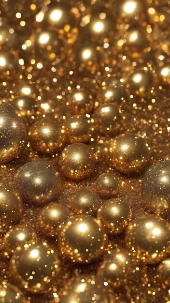 Foto glamoureuze gouden glanzende gloed en glitter luxe vakantie achtergrond