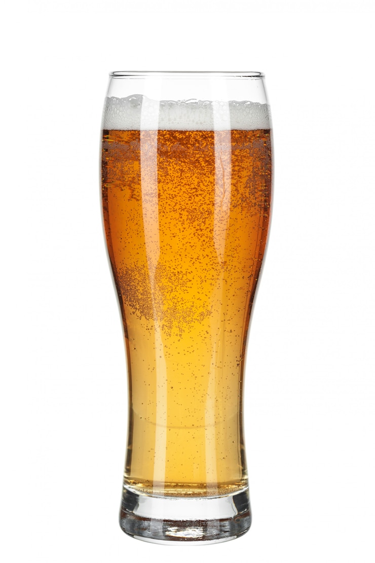 Foto glas bier geïsoleerd