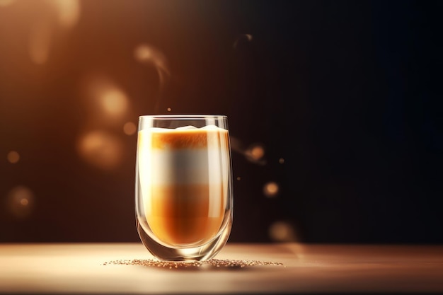 Glas cappuccino Illustratie AI GenerativexA