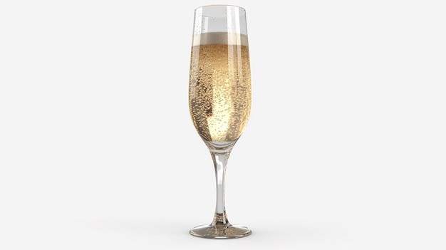 Glas champagne geïsoleerd Png transparantie Generatieve AI