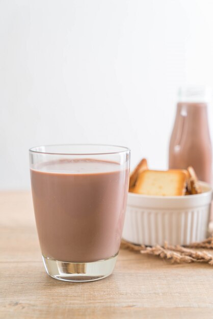 glas chocolademelk