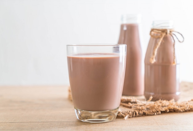 glas chocolademelk