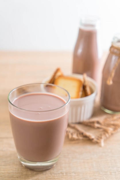 glas chocolademelk