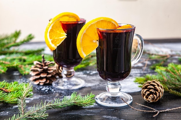 Glas heerlijke glintwein of glühwein