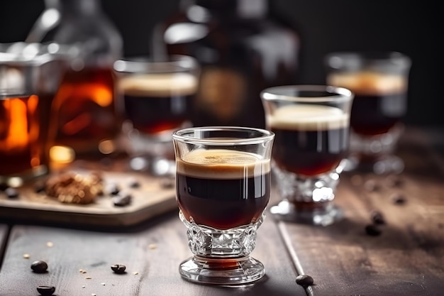 Foto glas ierse koffie ai