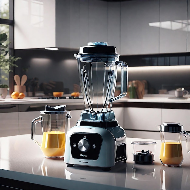 glas keuken blender meesterwerk highres keukenapparatuur van de toekomst 8k behang het beste