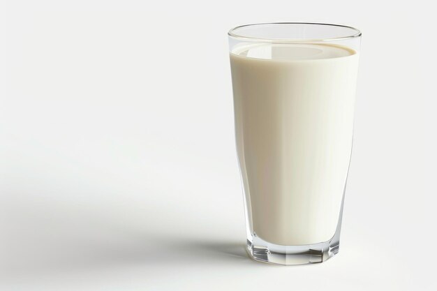 Glas melk geïsoleerd op een witte achtergrond