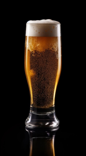 glas met bier