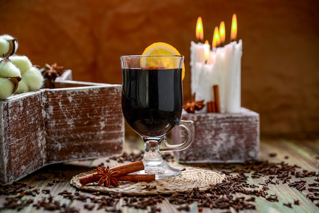 Glas met glühwein