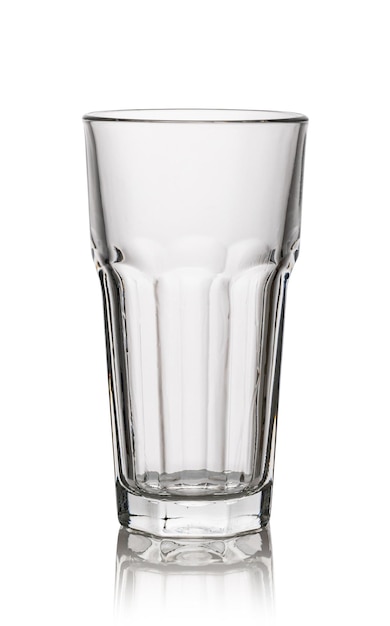 Glas op een witte achtergrond