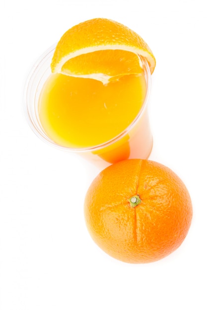 Foto glas sinaasappelsap
