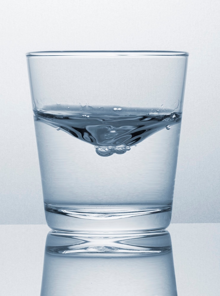Foto glas water macro-opname