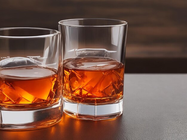 Glas whisky voor glazen