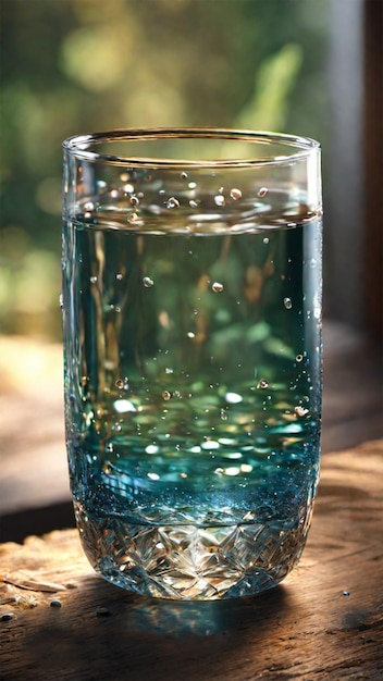 Glas zoet water foto internationaal water
