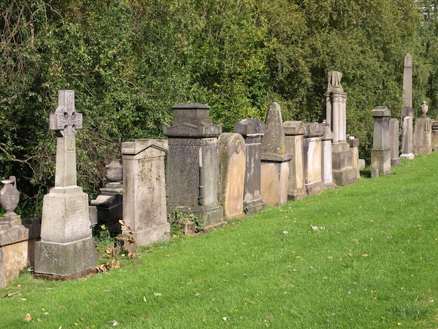 Foto necropoli del cimitero di glasgow