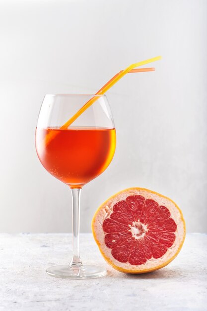 glass of Aperol cocktail