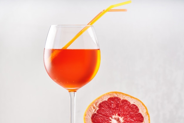 glass of Aperol cocktail