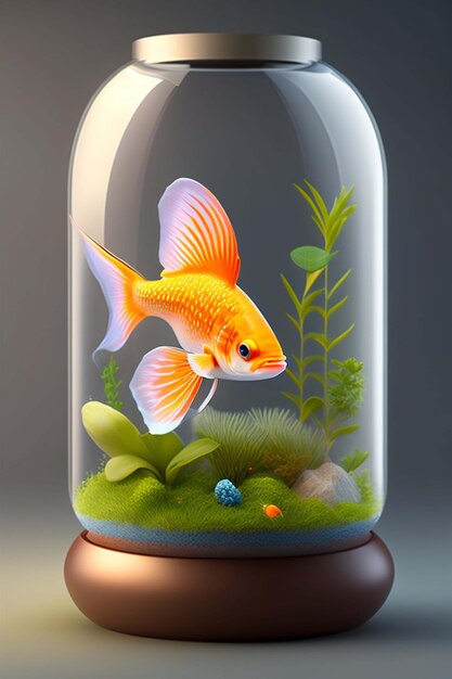 Photo glass aquarium by laxica style