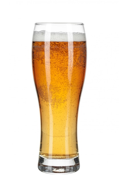 Photo glass of beer isolated