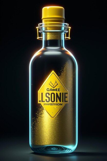 Glass bottle drink high quality background photography product display promotional poster