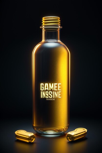 Photo glass bottle drink high quality background photography product display promotional poster