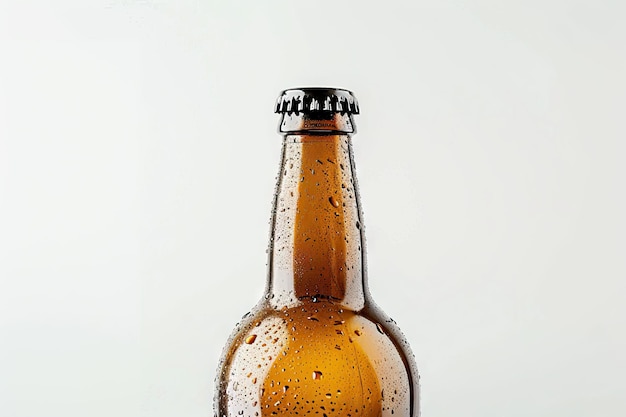 glass bottle isolated on white background