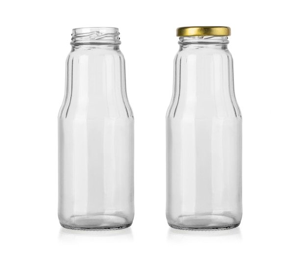 Glass bottle isolated