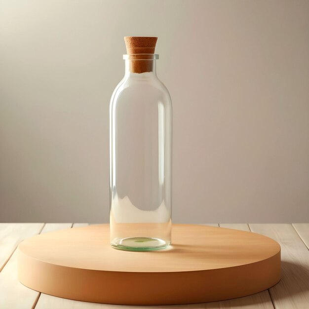 Glass bottle mockup