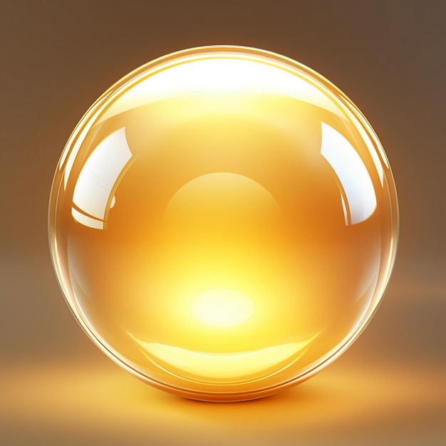 a glass bowl with a light on it