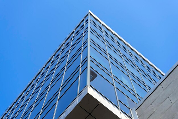 Glass building facade