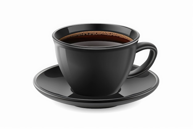 木製のテーブルの上に新鮮なコーヒー豆のグラスコーヒーカップ