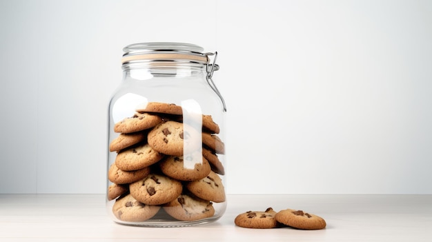 glass cookies filled jar cookies filled jar glass image photo